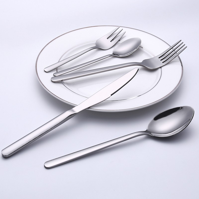 Wholesale Rose Gold Vintage Hotel Stainless Steel Gold Travel Spoon Fork Knife Cutlery Sets Luxury W图3