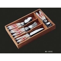 cheape price dinner cutlery set knife，fork，spoon with PP handle