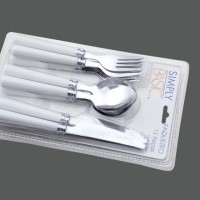 6PCS CUTLERY SET WITH PLASTIC HANDLE