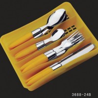 12 PSC DINNER CUTLERY SET WITH PP HANDLE