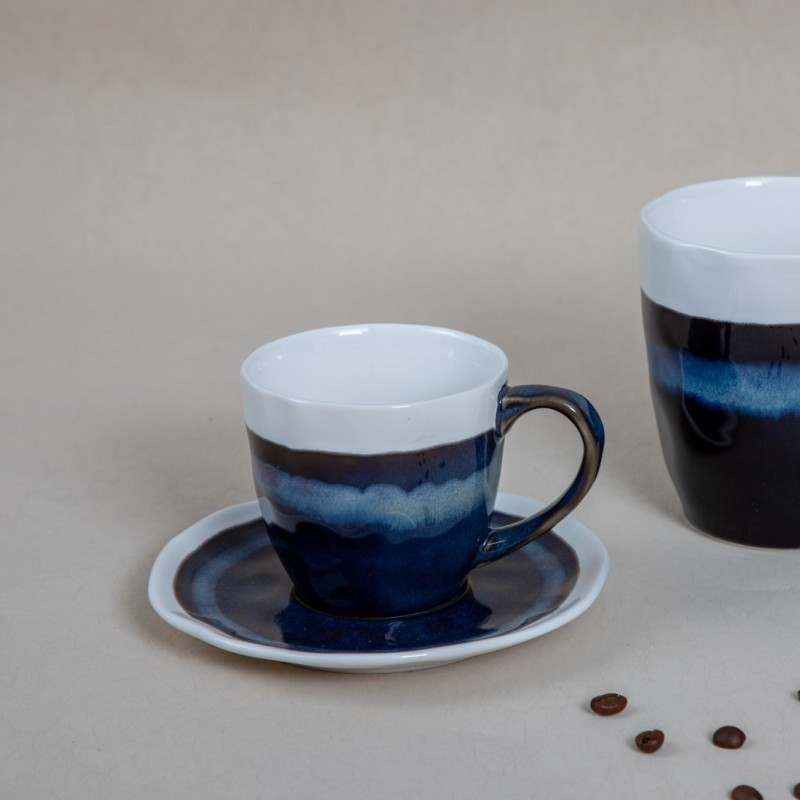 Blue reactive glaze/porcelain/tableware/dinnerware/Horece图2