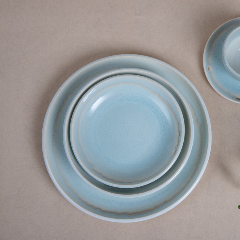 Light blue reactive glaze/porcelain/tableware/dinnerware/Horece图4