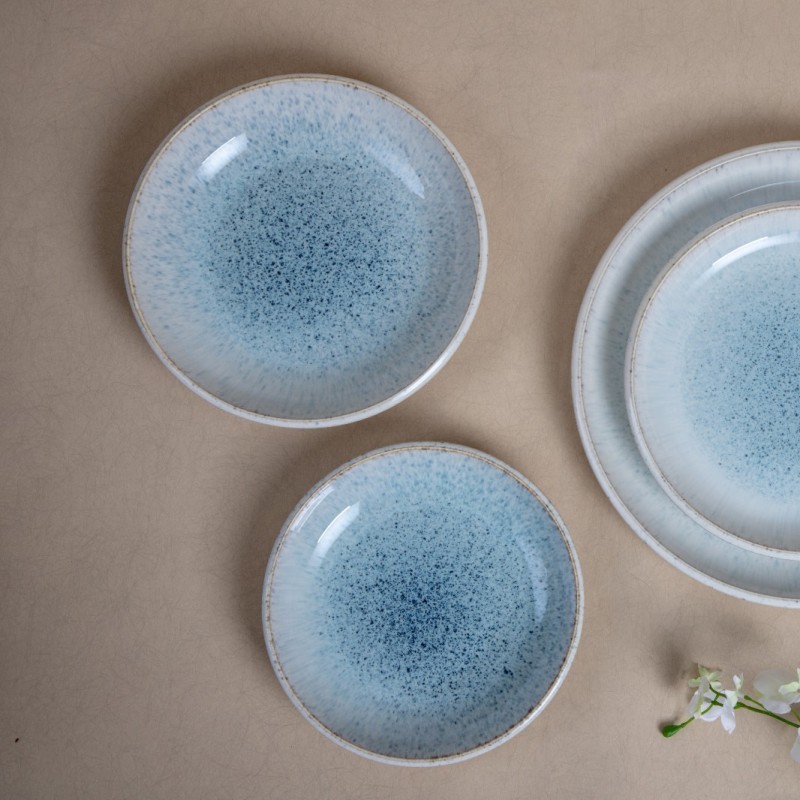 Light bluw reactive glaze/porcelain/tableware/dinnerware/Horece图2