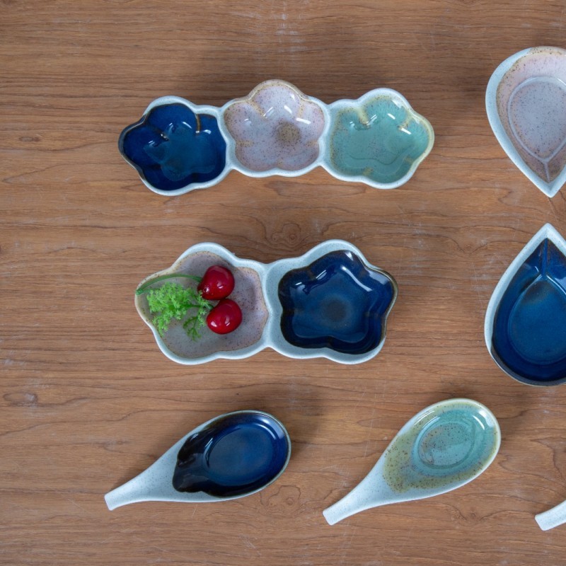 Mix and match reactive glaze/hand painted/porcelain/tableware/dinnerware/organized shape/Horece图6