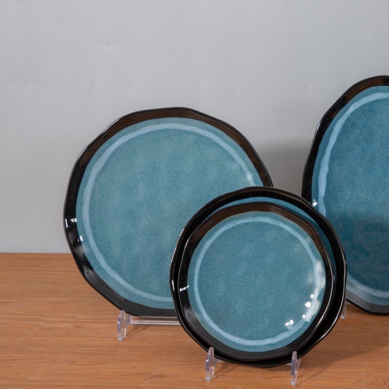Blue reactive glaze/porcelain/tableware/dinnerware/Horece图2