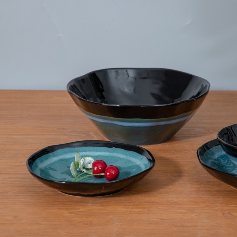 Blue reactive glaze/porcelain/tableware/dinnerware/Horece图3