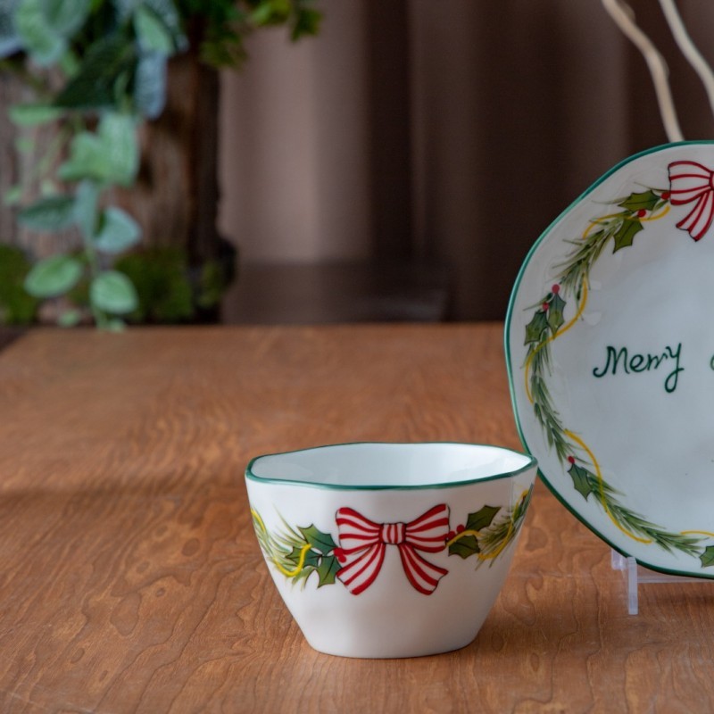 Christmas/ hand painted/porcelain/tableware/dinnerware/Horece图5