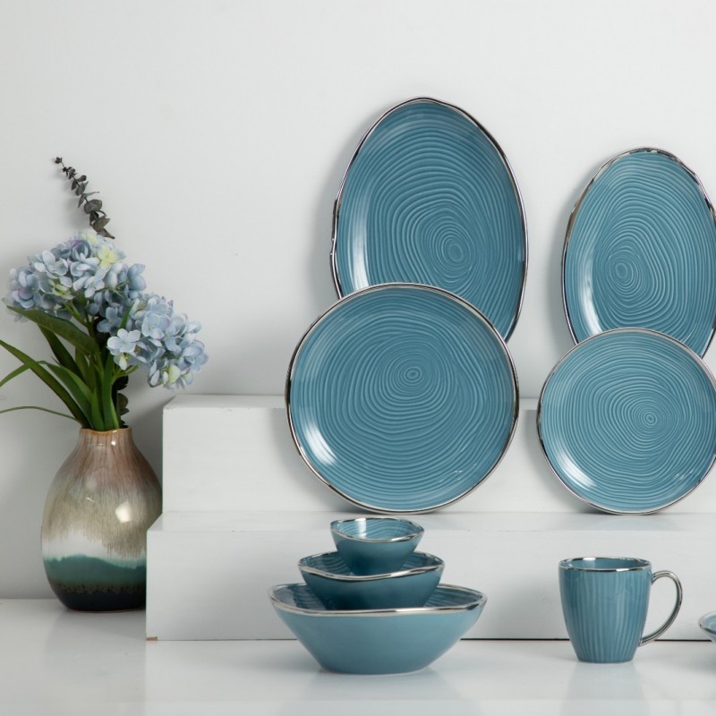 Color with silver plating /porcelain/tableware/dinnerware/Home use图2