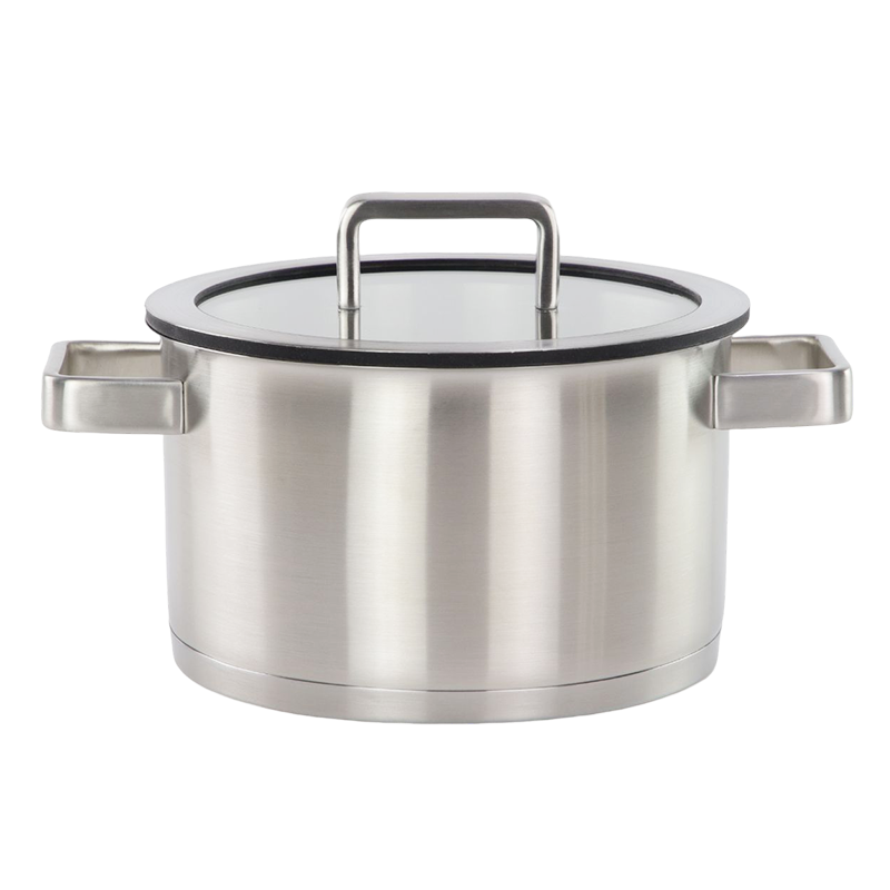 Stainless steel cookware 16/18/20/24cm straight shape 8 pcs cookware set图2