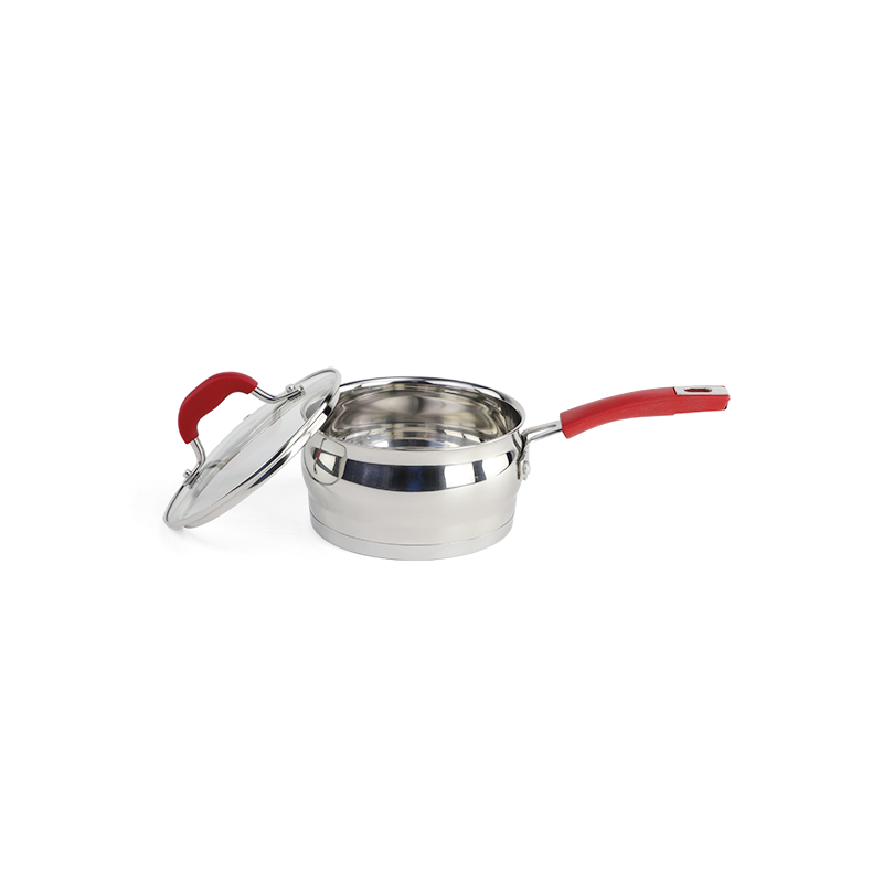 4pcs stainless steel cooking pot and pan set stainless steel cookware set casserole stockpot milk po图3
