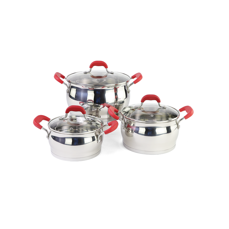 4pcs stainless steel cooking pot and pan set stainless steel cookware set casserole stockpot milk po图8