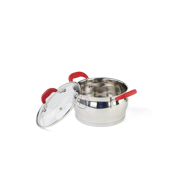 4pcs stainless steel cooking pot and pan set stainless steel cookware set casserole stockpot milk po图6