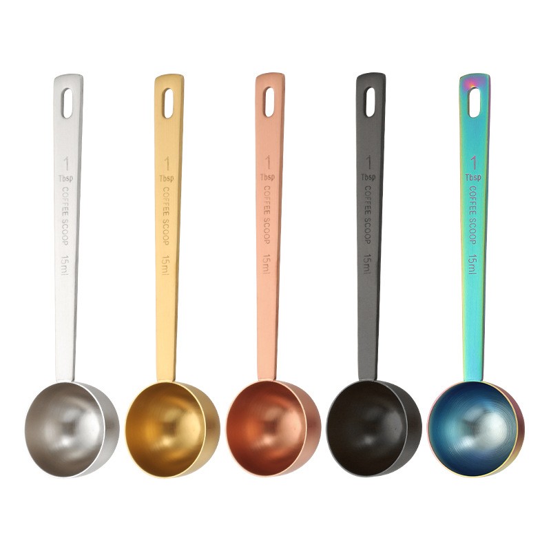 304 stainless steel measuring spoon long handle coffee bean spoon 30ml milk powder spoon household 1图5