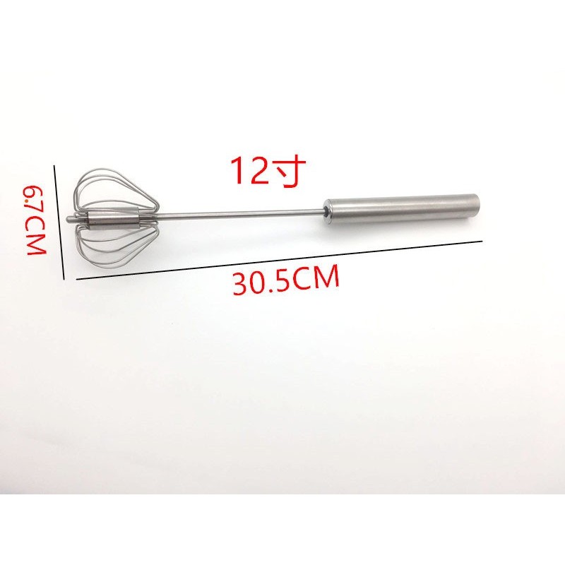 Spot direct selling stainless steel semi-automatic egg beater manual press type egg beater rotary eg图3