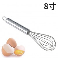 Factory wholesale baking tools stainless steel 8-inch manual egg beater kitchen appliances blender c
