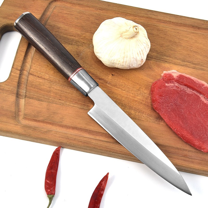 Japanese fish raw knife, bayonet knife, professional fish killing knife, sushi knife, non-stick fish图4