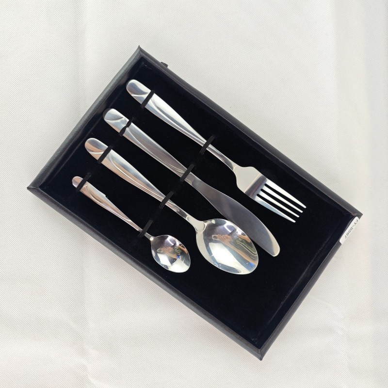 304 stainless steel family home steak, knives, forks, spoons, Western tableware, silver four piece s图3