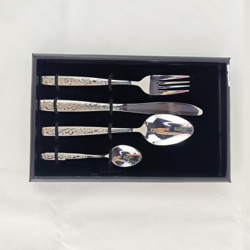 304 stainless steel family home steak, knives, forks, spoons, Western tableware, silver four piece s图6