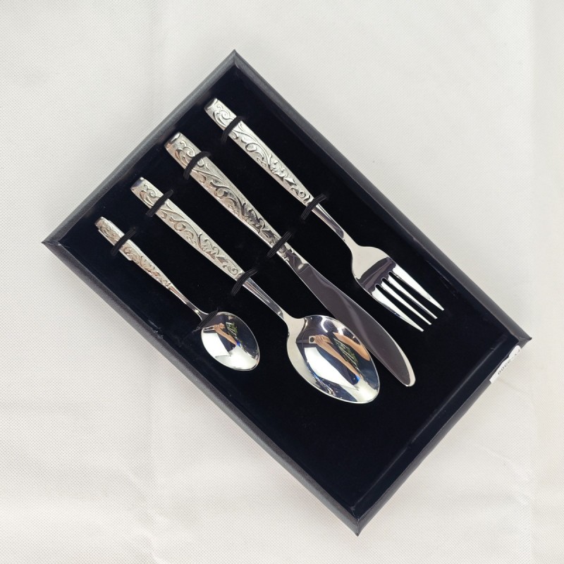 304 stainless steel family home steak, knives, forks, spoons, Western tableware, silver four piece s图7
