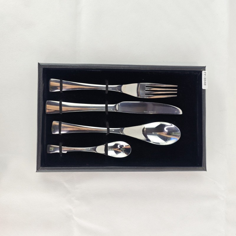 304 stainless steel family home steak, knives, forks, spoons, Western tableware, silver four piece s图2