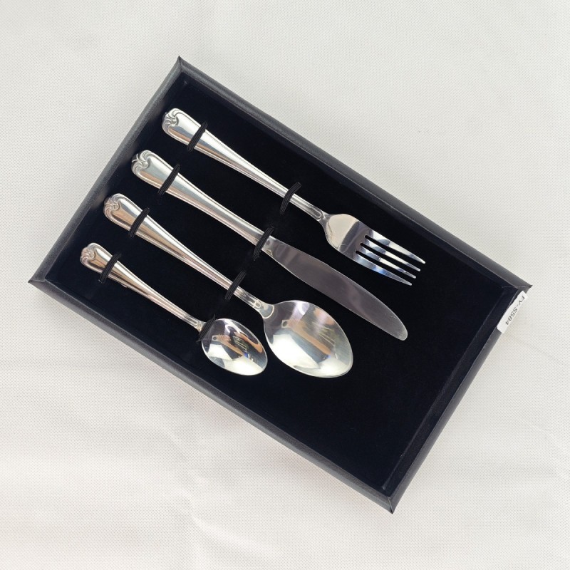 304 stainless steel family home steak, knives, forks, spoons, Western tableware, silver four piece s图7