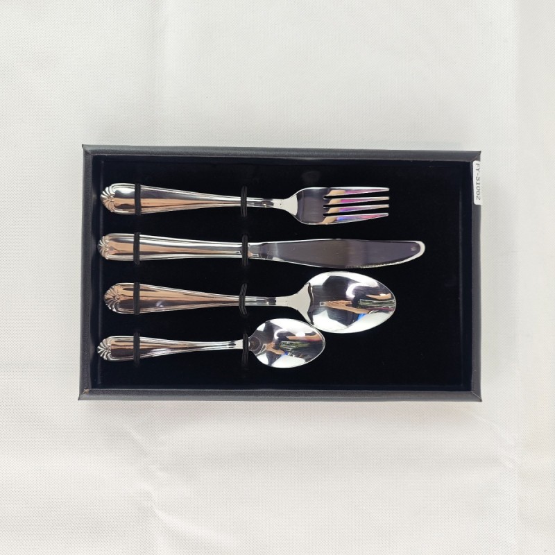 304 stainless steel family home steak, knives, forks, spoons, Western tableware, silver four piece s图5