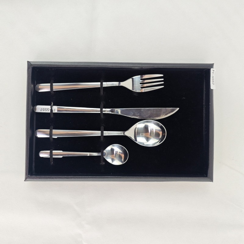 304 stainless steel family home steak, knives, forks, spoons, Western tableware, silver four piece s图6