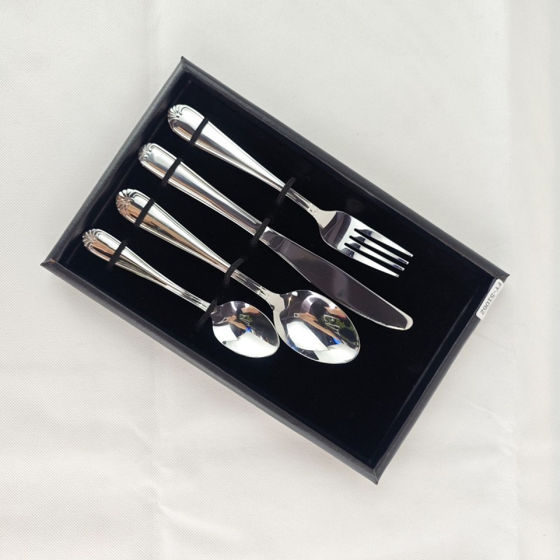 304 stainless steel family home steak, knives, forks, spoons, Western tableware, silver four piece s图4