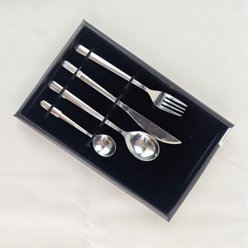304 stainless steel family home steak, knives, forks, spoons, Western tableware, silver four piece s图7