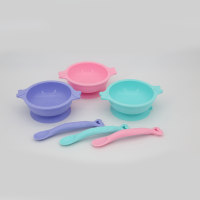 Cute 4-piece silicone cutlery set