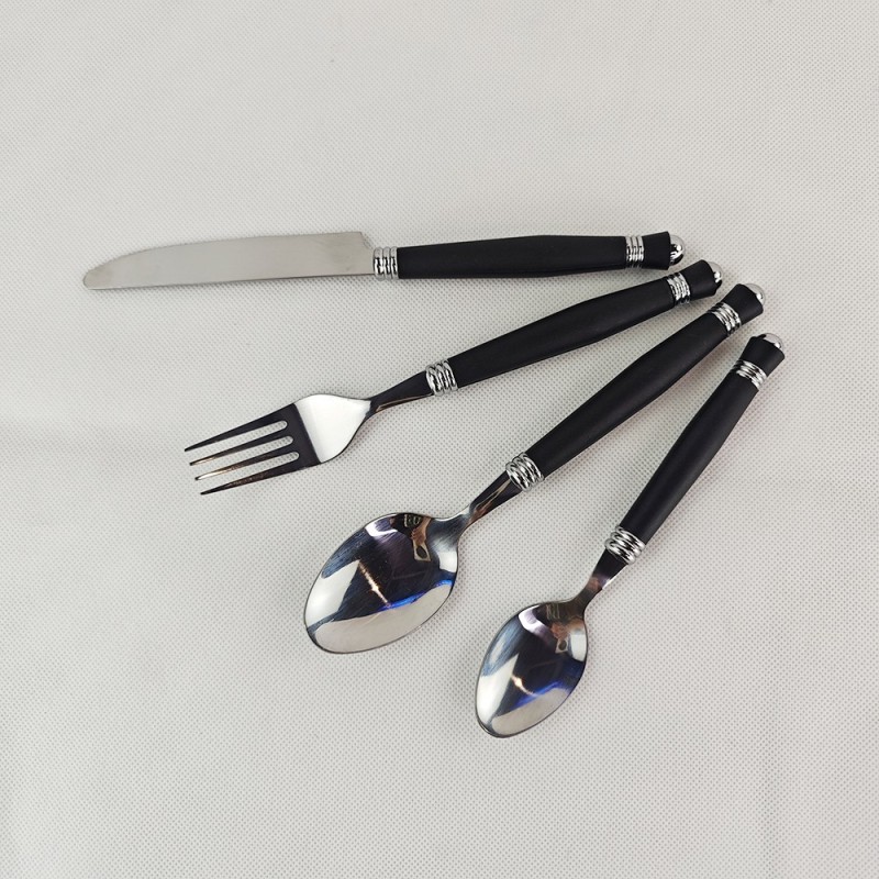Stainless steel knife and fork set of 4 pieces图3