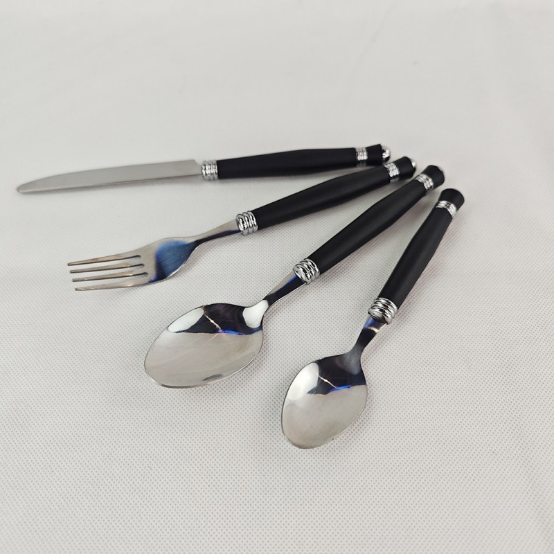 Stainless steel knife and fork set of 4 pieces图2