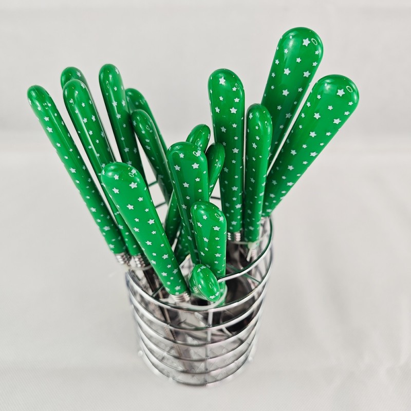 304 Stainless Steel Spoon and Fork Adult Spoon and Fork Beautiful Color Tableware Main Dining Spoon图5