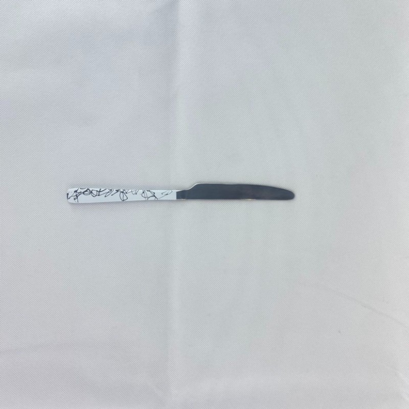 Stainless steel Western food knife, fork, spoon, main fork, steak knife, fork, 304 eating spoon, whi图2