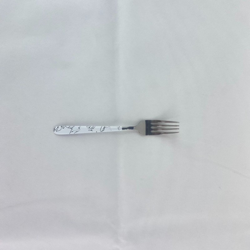 Stainless steel Western food knife, fork, spoon, main fork, steak knife, fork, 304 eating spoon, whi图3
