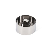 Stainless steel mousse ring with platen - round