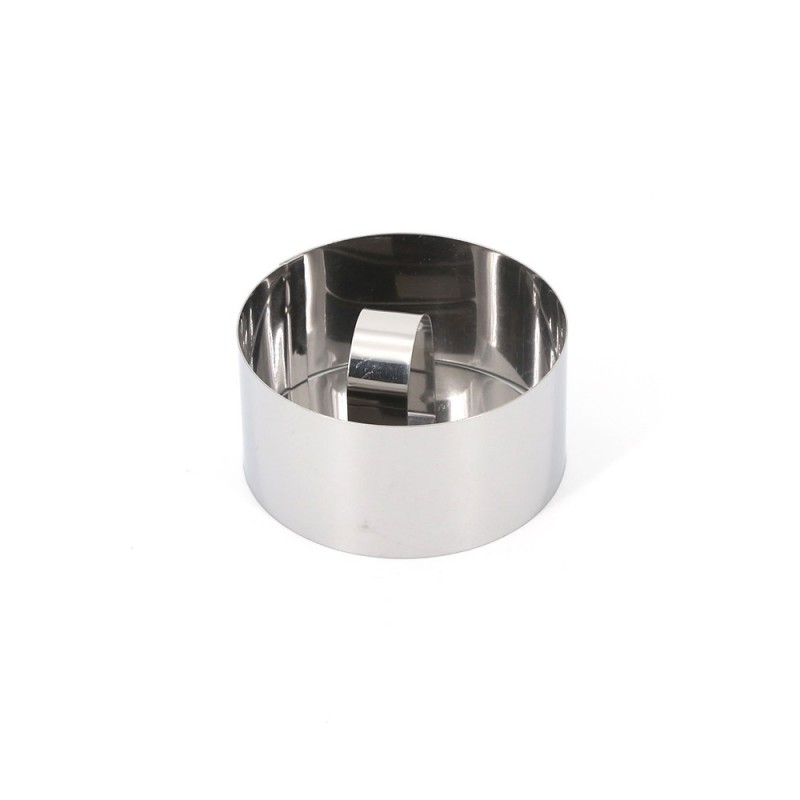 Stainless steel mousse ring with platen - round图5