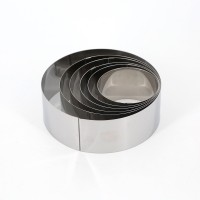 Stainless steel round mousse ring