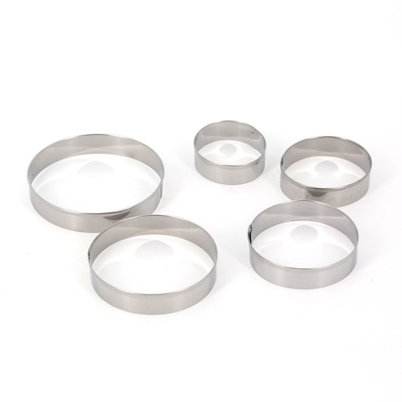 Stainless steel round mousse ring图2