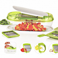 7PCS Plastic Food Processor Vegetable Chopper Food Machine Cg064