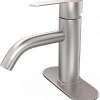 Wled nickel plated bathroom tap