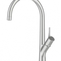good quality brass material single handle Matt black new design kitchen faucet