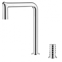two hole diamond handle new design deck mounted pull out brass kitchen sink faucet