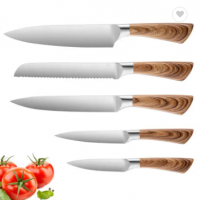 Manufacturer Wholesale rust proof custom kitchen cooking knife set for Meat Vegetable Cutting