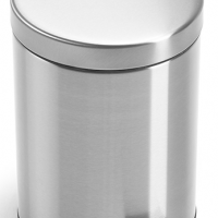 Bathroom Bins With Lids Small Pedal Bin For Toilet Restroom Stainless Steel Rubbish Waste Trash Can 