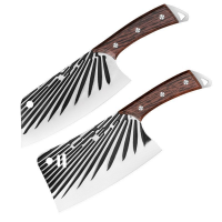 Yangjiang Forging Knife 18zi Kitchen Knife Household New Style Twill Feather Stainless Steel Slicing
