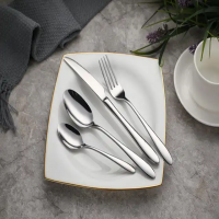 High Quality fork knife and spoon set stainless steel cutlery Stainless Steel Flatware for restauran
