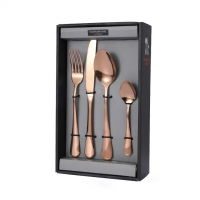 Nice elegant rose gold cutlery hotel stainless steel cutlery set/flatware set Spoon Fork Knife from 