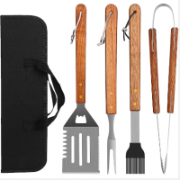 4 Piece BBQ Grill Tool Sets BBQ