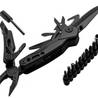 Outdoor convenient survival multifunctional tool pliers combination folding pliers flint whistle cam